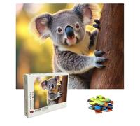 Puzzle Coala Puzzle 3000 Piezas, Rompecabezas Adultos, Animal Puzzles de Madera, Gigante Imposible Jigsaw para Toda La Familia 122x81 cm, Creativa Adultos Puzzles Estilo Clásico, Multicolor 8p-121