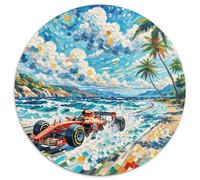 Puzzle Coche 1000 Piezas para Adultos Y Niños Juego Difícil De Cochetón Rompecabezas Coche Cochereras Olas Palmera Decorativo Regalo Original 1000pcs (67.5x67.5cm)