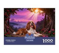 Puzzle Cocker Spaniel Inglés 1000 Piezas - para Adultos Rompecabezas De Selva Tropical, Juego EduGatoivo Y Divertido Decorativo, Regalo Original 52x38cm/1000pcs