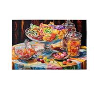 Puzzle Color Puzzle 3000 Piezas Dulce Imposible, DIY Obra de Arte de Juego de Rompecabezas para Adultos, Rompecabezas de Alta Definición Multicolor, Regalo Mujer Decoracion Hogar 81x122cm E-594