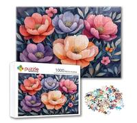 Puzzle Color Puzzle 4000 Piezas Flor, Rompecabezas Imposible Desafiante, Adultos Madera Jigsaw, Juegos de Rompecabezas para Toda la Familia con Reducción de Presión, Regalos para Mujeres Hombres A-8