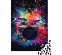 Puzzle Colorful Conjunto de Tambor Arte De 1000 Piezas Interesante Rompecabezas Adultos De 1000 Piezas Obra De Arte Hobby 38x26cm/1000pcs