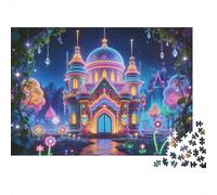 Puzzle Colorido Castillo de Cuentos de Hadas De 1000 Piezas Interesante Rompecabezas para Adultos De 1000 Piezas Pintura Regalo 70x50cm/1000pcs