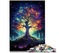 Puzzle con 1000 piezas para adultos, el árbol de la vida cósmico, divertidos juegos familiares de 50 x 70 cm, fortalece el amor entre parejas para niños a partir de 14 años