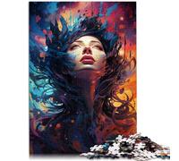 Puzzle con 1000 piezas para adultos, la diosa de la galaxia, juguete educativo intelectual relajante que mejora la memoria, adecuado para jóvenes a partir de 14 años, 26 x 38 cm