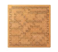Puzzle con vassoio frattale, Puzzle in Legno che strabilia, labirinto Creativo irregolare Unico, gioco di sfida al pensiero inverso (A)