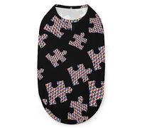 Puzzle Concientización sobre el Autismo Camisas para Perros Ropa con Estampado de Mascotas Camisetas de Verano Jersey Transpirable Camiseta sin Mangas para Perros pequeños Gatos