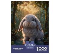Puzzle Conejo de Orejas Caídas 1000 Piezas - para Adultos Y Niños Puzzle De Jungla Tropical, Desafío Divertido Y Familiar, Decorativo, Regalo Ideal 70x50cm/1000pcs