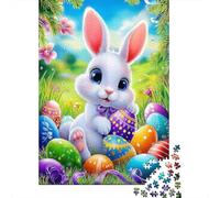 Puzzle Conejo de Pascua con Huevos De 1000 Piezas animaleses Rompecabezas para Adultos De 1000 Piezas Pintura Hobby 38x26cm/1000pcs