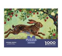 Puzzle Conejo Lop Holandés De 1000 Piezas para Adultos, Puzzle Árbol de frambuesas Adultos, Juego Familiar Regalos Creativos 70x50cm/1000pcs
