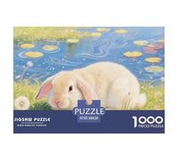 Puzzle Conejo Lop Holandés De 1000 Piezas para Adultos, Puzzle Idílico Tranquilo Adultos, Rompecabezas Lógico 38x26cm/1000pcs