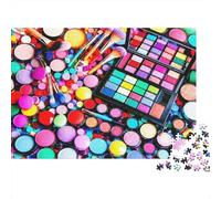 Puzzle Conjunto de paletas de Maquillaje De 1000 Piezas Interesante Rompecabezas Hombres Y Mujeres De 1000 Piezas Obra De Arte Entretenimiento Creativo 52x38cm/1000pcs