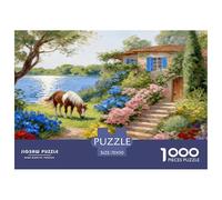 Puzzle Corcel 1000 Piezas - para Adultos Puzzle De Cottage Arbusto de Flores, Desafío Mental Y Juego Complejo, Arte Decorativo, Regalo para Hombre 70x50cm/1000pcs