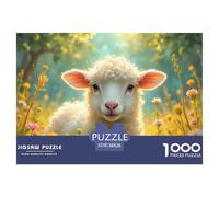 Puzzle Cordero pequeño Baa Baa De 1000 Piezas Animales Rompecabezas para Adultos De 1000 Piezas Decoracion Regalo 38x26cm/1000pcs