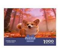 Puzzle Corgi 1000 Piezas - para Adultos Puzzles De Misty Bosque, Juego para Toda La Familia Arte Decorativo, Regalo Ideal 70x50cm/1000pcs