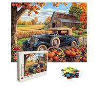 Puzzle cortijo Puzzle 1500 Piezas, Rompecabezas Adultos, Auto Puzzles de Madera, Gigante Imposible Jigsaw para Toda La Familia 87xx57 cm, Creativa Adultos Puzzles Estilo Clásico, Multicolor 8p-677