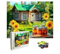 Puzzle cortijo Puzzle 3000 Piezas, Rompecabezas Adultos, Girasol Puzzles de Madera, Gigante Imposible Jigsaw para Toda La Familia 122x81 cm, Actividad Creativa Adultos, Puzzles Estilo Clásico 8p-684