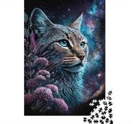 Puzzle Cosmic Cat Fantasy_1_2 Rompecabezas Desafiante Adultos - 1000 Piezas, Decoración del Hogar, Regalo 38x26cm/1000pcs