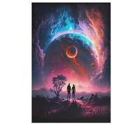 Puzzle cósmico de amor de 1000 piezas, puzzle de madera, desafiante juego de habilidad para toda la familia, niños, adultos, a partir de 12 años (78 x 53 cm)