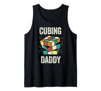 Puzzle Cube Dad Speed Cubing Camiseta sin Mangas