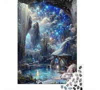 Puzzle Cueva de Hielo mágica De 1000 Piezas Interesante Rompecabezas Adultos De 1000 Piezas Decoracion Hobby 38x26cm/1000pcs