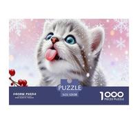 Puzzle Cute and Adorable Gatito De 1000 Piezas Interesante Rompecabezas Hombres Y Mujeres De 1000 Piezas Juego Hobby 52x38cm/1000pcs