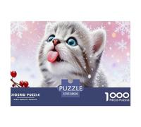 Puzzle Cute and Adorable Gatito De 1000 Piezas Interesante Rompecabezas Hombres Y Mujeres De 1000 Piezas Obra De Arte Entretenimento 38x26cm/1000pcs