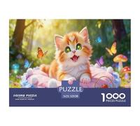 Puzzle Cute Gatito De 1000 Piezas Animal Rompecabezas Adultos De 1000 Piezas Obra De Arte Entretenimento 52x38cm/1000pcs