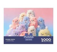 Puzzle Cute Pet Colorful Mao Gatito De 1000 Piezas Interesante Rompecabezas Hombres Y Mujeres De 1000 Piezas Obra De Arte Hobby 70x50cm/1000pcs