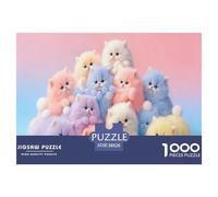 Puzzle Cute Pet Colorful Mao Gatito De 1000 Piezas Interesante Rompecabezas para Adultos De 1000 Piezas Obra De Arte Hobby 38x26cm/1000pcs