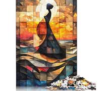 Puzzle da 1000 pezzi con Mosaico in vetro colorato La nascita di Venere per adulti, Regali di Natale, gioco Educativo 38x26 cm/1000 pezzi