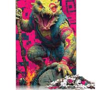 Puzzle da 1000 pezzi in Scala Urbana - La Furia del rettile al Neon per adulti e adolescenti Puzzle per adulti Gioco Educativo per adulti 38x26 cm/1000 pezzi