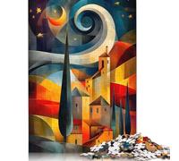 Puzzle da 1000 pezzi Paesaggio da sogno Sotto un Cielo Stellato per adulti, Regali di Natale, gioco Educativo, sfida, giocattolo, 1000 pezzi (75x50 cm)