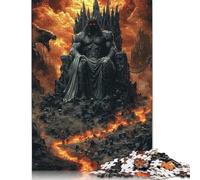 Puzzle da 1000 pezzi per adulti, Regalo Ade, re Degli inferi - DIO Oscuro del Fuoco e dell'ombra, Puzzle per adulti, gioco per famiglie per adulti e 1000 pezzi (75x50 cm)