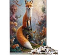 Puzzle da 1000 pezzi Racconto di una volpe fantastica per adulti, Regali di Natale, Puzzle di Carta per adulti, giocattoli per l'intrattenimento Della famiglia, 38x26 cm/1000 pezzi