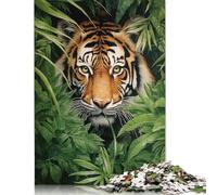 Puzzle da 1000 pezzi Tigre Nella giungla per adulti e adolescenti, Puzzle per adulti e adolescenti, Regali di Natale per adulti dai 14 Anni in su, 1000 pezzi (75x50 cm)