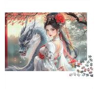 Puzzle Dama del dragón Chino De 1000 Piezas Interesante Rompecabezas para Adultos De 1000 Piezas Pintura Entretenimento 70x50cm/1000pcs