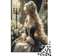 Puzzle Dama Elegante en Vestido Barroco De 1000 Piezas Interesante Rompecabezas para Adultos De 1000 Piezas Pintura Entretenimento 52x38cm/1000pcs
