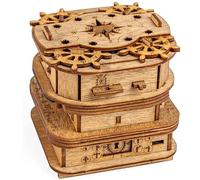Puzzle Davy Jones - Rompecabezas de alta dificultad del infierno, caja de descifrado de juguete para adultos, caja de descifrado para sala de escape, rompecabezas de madera 3D, rompecabezas de madera
