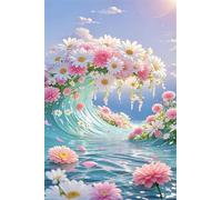 Puzzle de 100 Piezas Ola Mar Margarita, Rompecabezas para Adultos 40x28 cm, Juego Creativo, Desarrolla la Concentraciòn y la Logica, Puzzles 100 Piezas Adultos