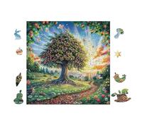Puzzle De 100 Piezas para Adultos Árbol mágico de la Vida 28x28cm Puzzle Hobby Relajante Ideal para Tiempo Libre Diario Reduce El Estrés Mejora El Estado De Ánimo