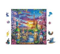 Puzzle De 100 Piezas para Adultos Botellas de Vino 28x28cm Nivel Principiante para Nuevos Jugadores Montaje Fácil Experiencia Fluida Apto para Todas Las Edades