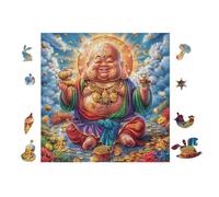 Puzzle De 100 Piezas para Adultos Buda 28x28cm Cochetón Ecológico Seguro No Tóxico Adolescentes Adultos Hobby Diario Regalo
