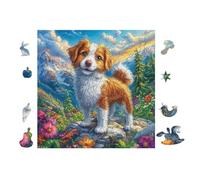 Puzzle De 100 Piezas para Adultos Cachorro BÁguila 28x28cm Nivel Principiante para Nuevos Jugadores Montaje Fácil Experiencia Fluida Apto para Todas Las Edades