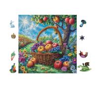 Puzzle De 100 Piezas para Adultos Cesta de Frutas Garden 28x28cm Apto para Niños Ideal para Interacción Padres-Hijos Mejora La Concentración De Los Niños Regalo