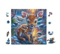 Puzzle De 100 Piezas para Adultos Ciervo 28x28cm Alto Nivel De Dificultad para Jugadores Avanzados Ideal para Entrenamiento De Habilidades Desafíate