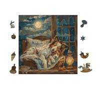 Puzzle De 100 Piezas para Adultos Collie Cachorros 28x28cm Regalo del Día De La Madre para Mamá Hobby Relajante Divertido Tiempo Libre Decoración del Hogar
