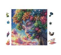 Puzzle De 100 Piezas para Adultos con Cara 28x28cm Impresión Vibrante No DesFurgonetaecible Arte De PaRojo Enmarcable Ideal para Salón Dormitorio Regalo