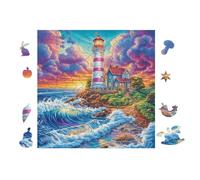Puzzle De 100 Piezas para Adultos LightCasa on Playa Tropical 28x28cm Puzzle De Arteterapia Ideal para Salud Mental Alivio del Estrés Regulación Emocional Regalo Divertida