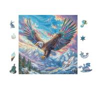 Puzzle De 100 Piezas para Adultos Montaña del Águila 28x28cm Ideal para Actividades En Interiores Días De Lluvia Fines De Semana Tiempo En